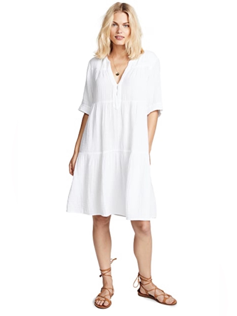 XiRENA Billie Double-Faced Cotton Gauze Midi Dress